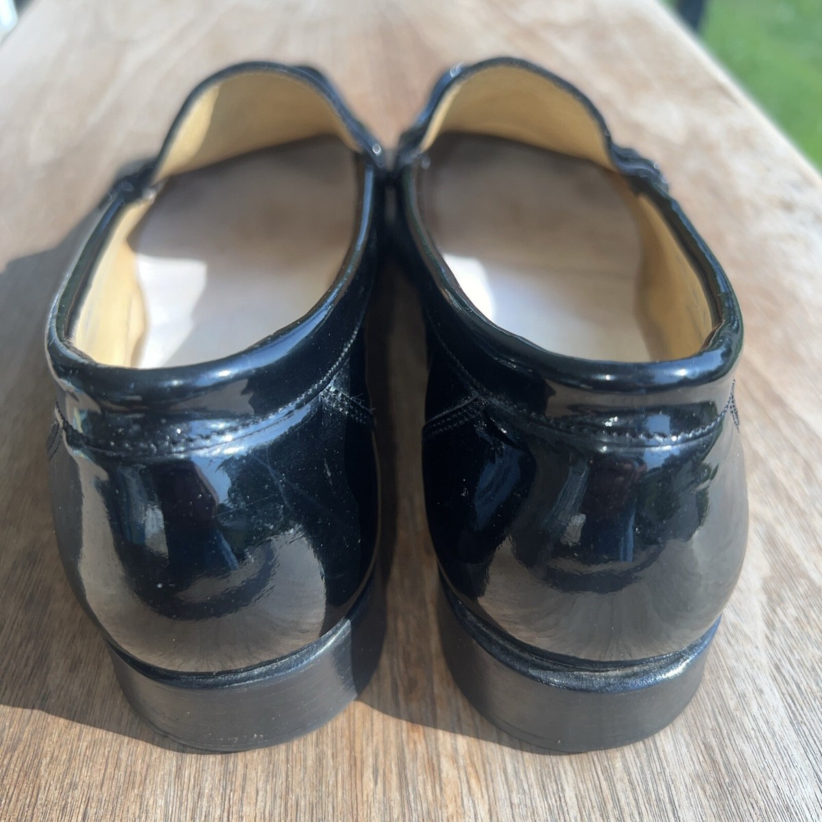 Bally Tempest Black Vintage Patent Leather Loafers Size US  display picture 1