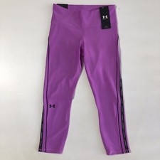 Under Armour Women's HeatGear Wordmark 7/8 Leggings 1356384 Sz L