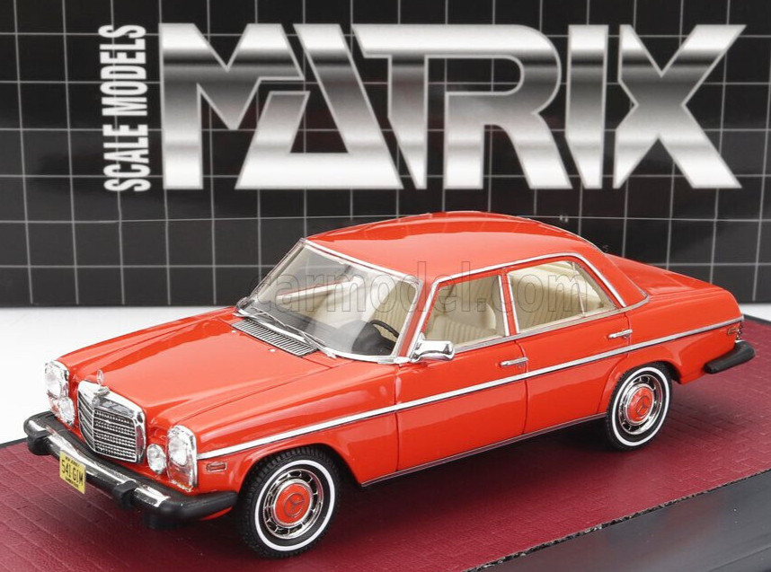 maravilloso coche modelo resina 1/43 MERCEDES-BENZ 300D/8 W115 EE. UU. 1974 - naranja -
