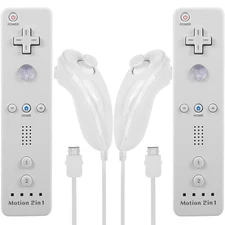 New Motion Plus Wii Remote Controller Nunchuck For Wii/Wii U Console Video Games