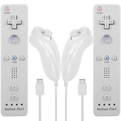 New Motion Plus Wii Remote Controller Nunchuck For Wii/Wii U Console Video Games