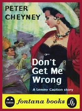 9886.Decor Poster.Room home wall.Retro book cover Cheyney Don't get me wrong