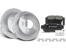 For 2005-2010 Kia Sportage Brake Pad and Rotor Kit Rear Autopart Premium 46156HN