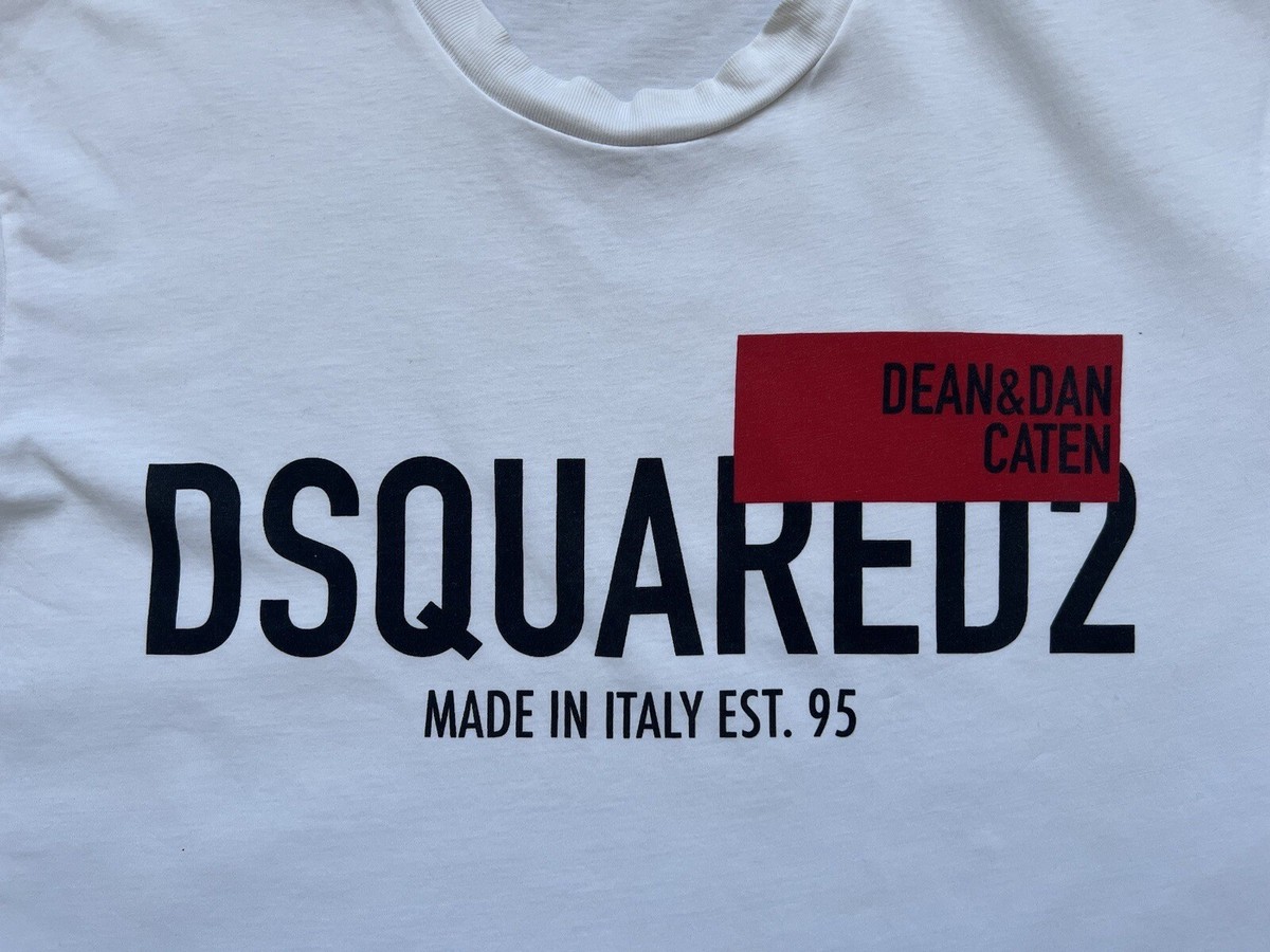 【関税&送料込】Dsquared2 White Cotton T-Shirt With Logo Dsquared2 - Icon cotton T-shirt White - The Corner