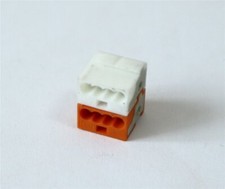 8 Stück Verbindungsklemmen DG220B-2.1 EIB/KNX - 2 x 4-polig - weiß/orange - NEU