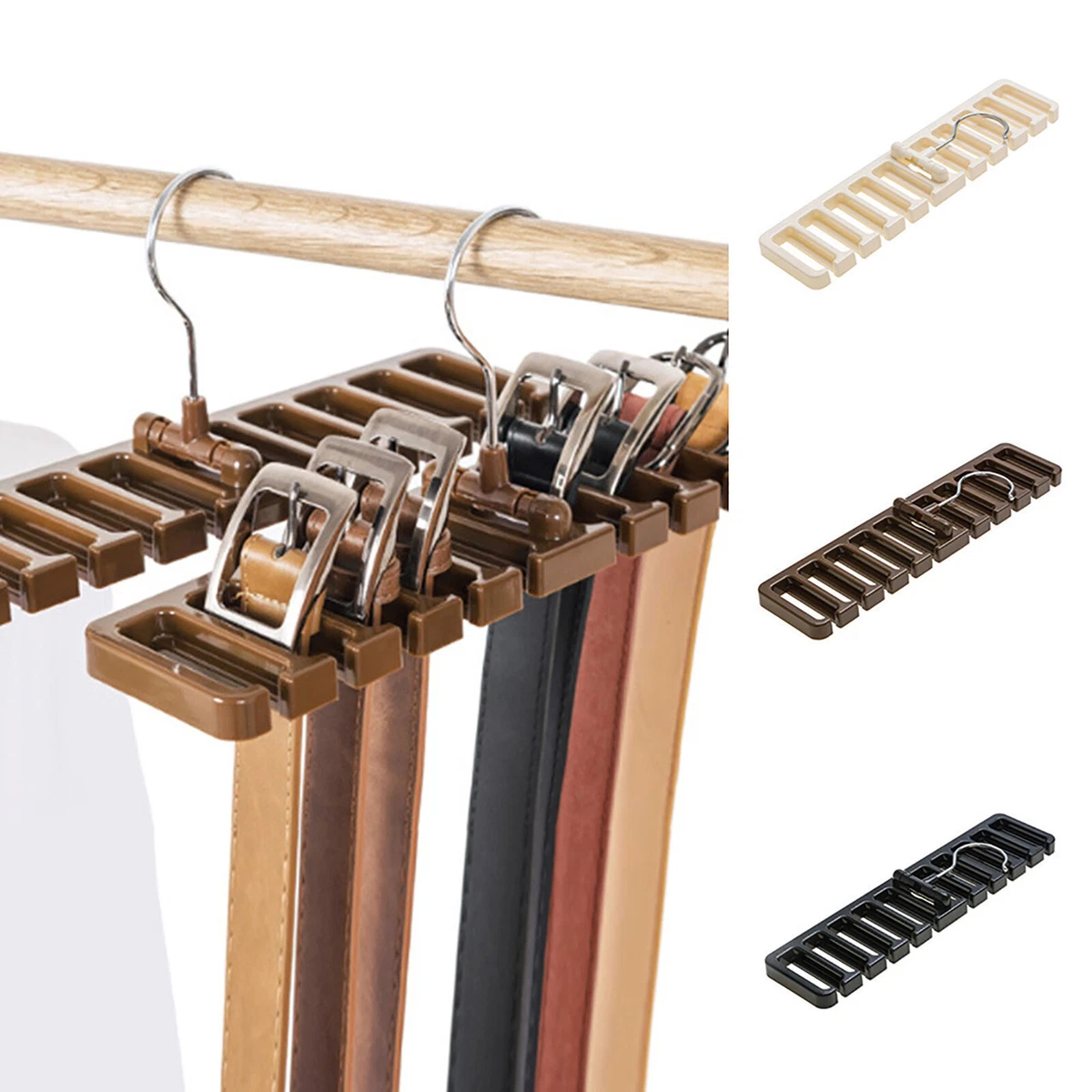 1 PCS Tie Hanger Rack Organizer Multi function Belt Holder Necktie
