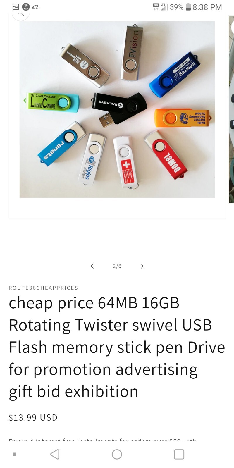 usb flash drive thumb u disk memory stick pen-image