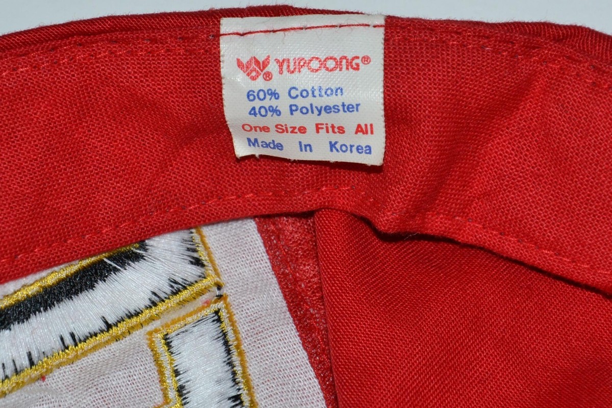 Casquette Vintage Manchester United Années 1990 - Rouge - Marque Yupoong - Excellent état