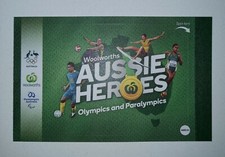 Woolworths Aussie Heroes Olympics Paralympics Stickers Album Rare Gold