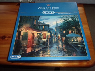 GIBSONS AFTER THE RAIN - MAGISCHER ABEND - EUGENE LUSHPIN 1000 TEILE PUZZLE