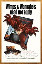 1995 TSR Advanced Dungeons and Dragons Print Ad/Poster Fantasy RPG Promo Art 90s