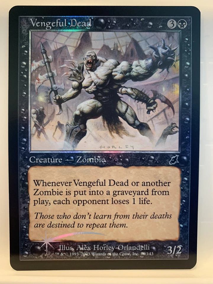 Vengeful Dead FOIL MINT Scourge MTG Magic the Gathering Foil Card Pack Fresh - Image 2 of 4
