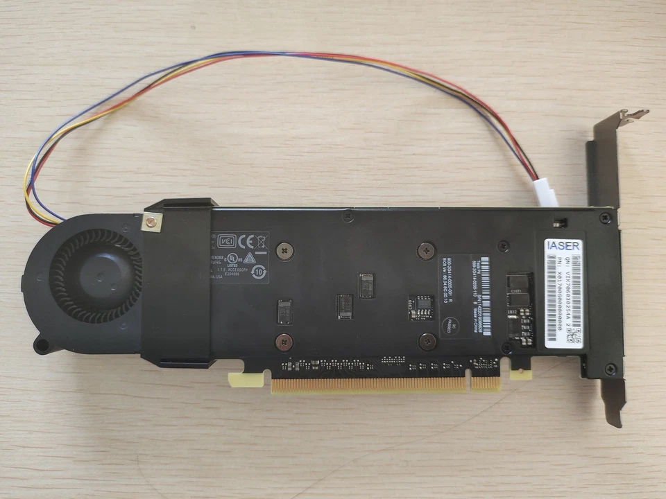 Brand New In Box Nvidia Tesla P4 8GB GPU Graphics Card and Turbo Cooling Fan - image 3 of 4