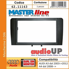 Masque Autoradio 2 DIN Audi A3 De 2003 À 2013 Adaptateur Double DIN