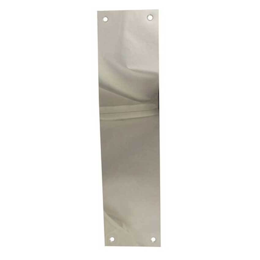 TSS Finger Plate Face Fix 300x75mm Polished SS (TSSFINGPLATEPSS)