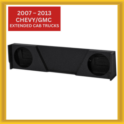 QPower Chevy GMC Extended Cab 2007 2013 Dual 12 Inch Empty Woofer Enclosure