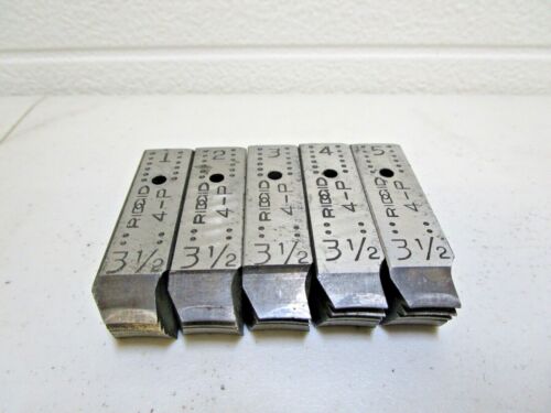 Ridgid 46742 3-1/2" NPSM Pipe Threader Threading Die Set for 4-PJ Used - Picture 4 of 6