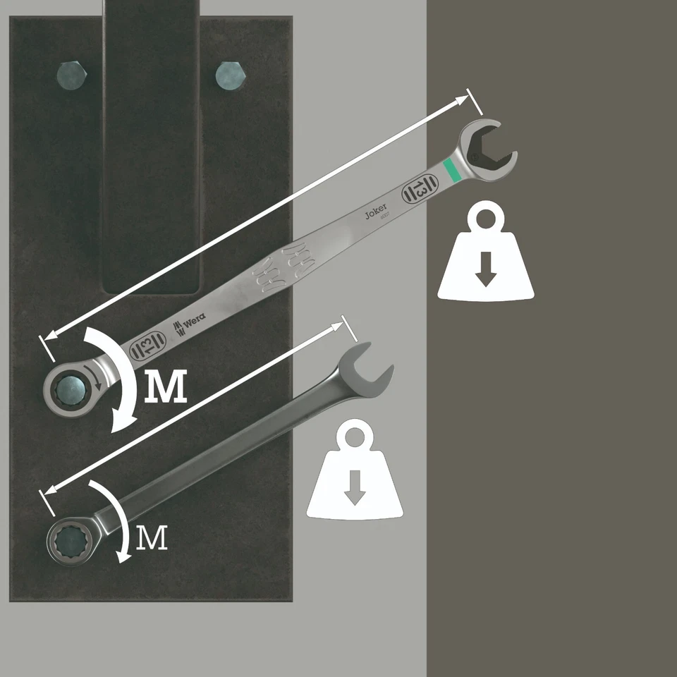 Juego de 5 llaves combinadas Wera 6007 Joker 1 5 piezas métricas 05020380001 Foto 4 de 4