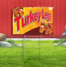 Turkey Legs Yard Sign