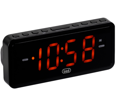 Orologio sveglia DIGITALE comodino tavolo luce display led numeri grandi  allarme 8011000040752