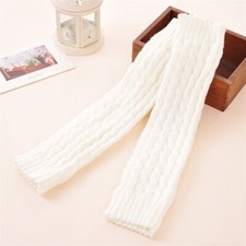 Cabel Knit Ivory White Boot Socks/Leg Warmers, clothing fashion accessory, new