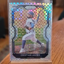 2021 Panini Prizm - Tier III Cristian Javier #249 Power Plaid Prizm /75 (RC)