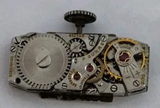 Vintage P Buhre FHF 59-21 Ladies Watch Movement Peacock's Dial Runs