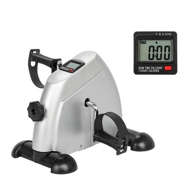  Hands and Feet Trainer Mini Exercise Bike Silver