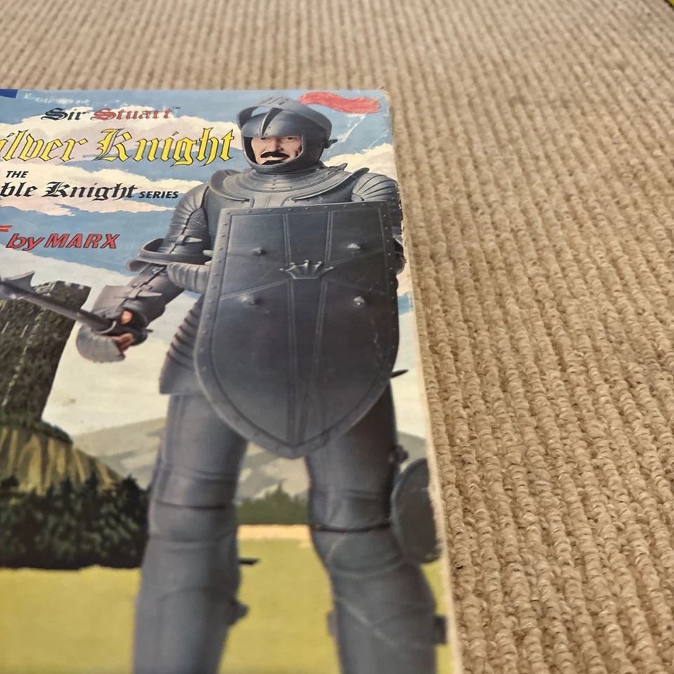 Figura muñeca caballero plata Marx Sir Stuart 1968 12 pulgadas vintage en caja sin bandera Foto 4 de 4