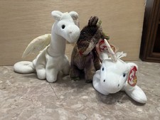 Ty Beanie Babies Lot Magic Scorch Mystic Fantasy Creatures Dragon Unicorn New