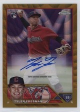 2023 Topps Chrome Update Gold Wave Refractor 31/50 Tyler Freeman Auto 11ci