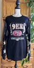 Gameday Couture San Francisco 49ers Strass Sterne Mesh Sweatshirt Schwarz Damen