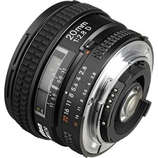 Nikon AF FX NIKKOR 20mm f/2.8D Fixed Zoom Lens +Auto Focus for Nikon DSLR Camera