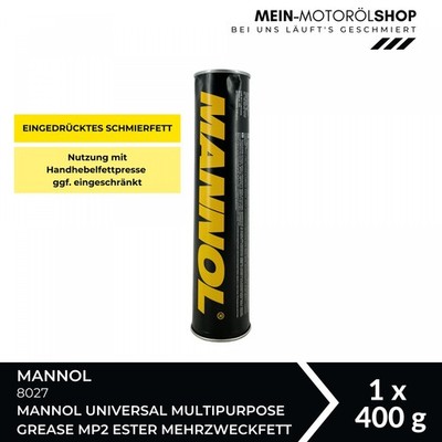 Mannol Universal Multipurpose MP2 Ester Mehrzweckfett 400 G eingedrückte Ware