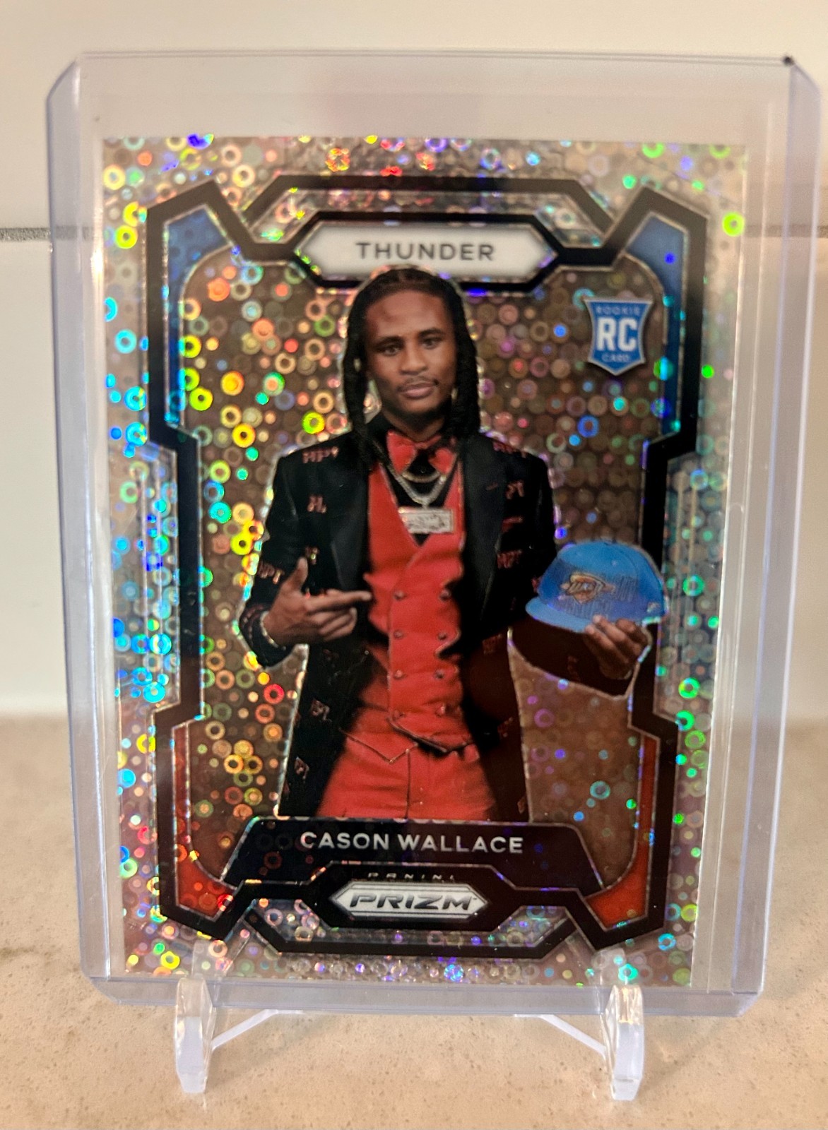 2023-24 Panini Prizm Fast Break Disco Cason Wallace variation rookie RC #139