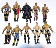 Lot Of 10 WWE Wrestling Wrestlers Action Figures 6-7”
