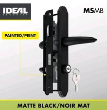 MSMB Straight Mortise Lock Set w/Lever Handle for Storm Doors/#BKMSMB/Free S&H