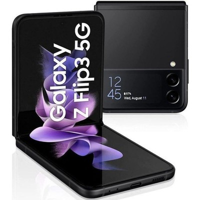  Original Samsung Galaxy Z Flip 3 5G SM-F711U 256GB Unlocked 6.7-inch Phantom