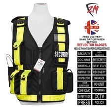 Hi Viz Tactical Dog Handler Security Marshall Dog Unit K9 Vest Jacket Waistcoat