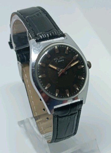 ✩Watch Vintage POLJOT USSR SOVIET 17 jewels Mechanical Mens Wrist Watch 1970's✩ - Picture 2 of 12
