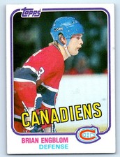 1981-82 Topps #10 Brian Engblom Montreal Canadiens