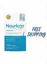 Nourkrin Woman Hair Support 60ct - Promotes Healthy Hair, 1 Month Supply