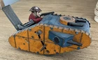 Vintage Tin Toy Tank, 'Doughboy' by Marx Toys, America.