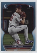 2023 Bowman Draft Chrome Sky Blue Refractor Alex Clemmey #BDC-79 0nt0