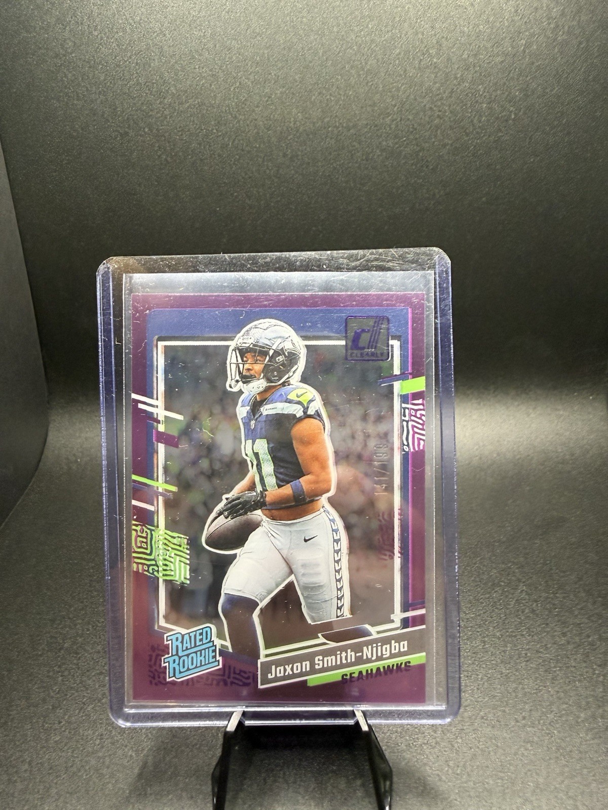 2023 Panini Clearly Donruss - Rated Rookie Jaxon Smith-Njigba #67 Purple /199