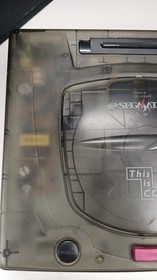SEGA SATURN Clear Black Skeleton HST-3220 Console with Box s1485M