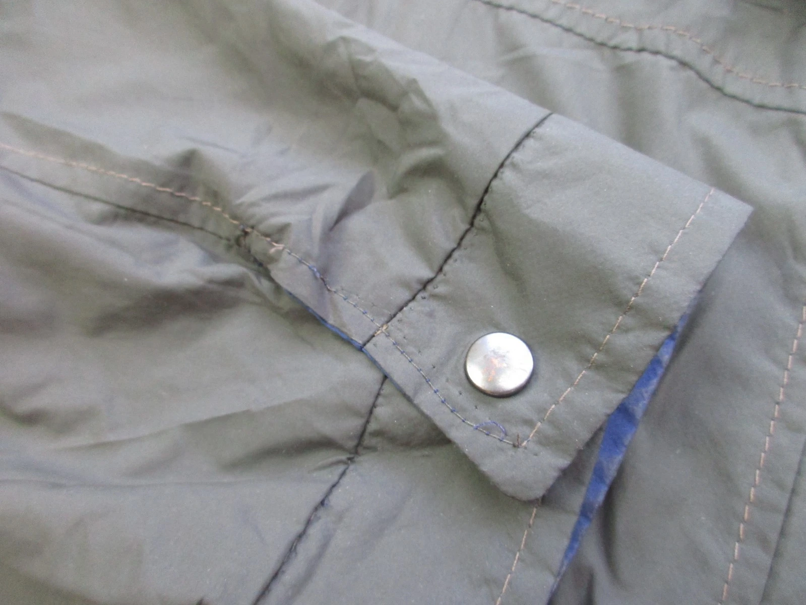Mens 2XL Remy Rochester Jacket Reversible Windbreaker Leather Lambskin trim - product detail image 6