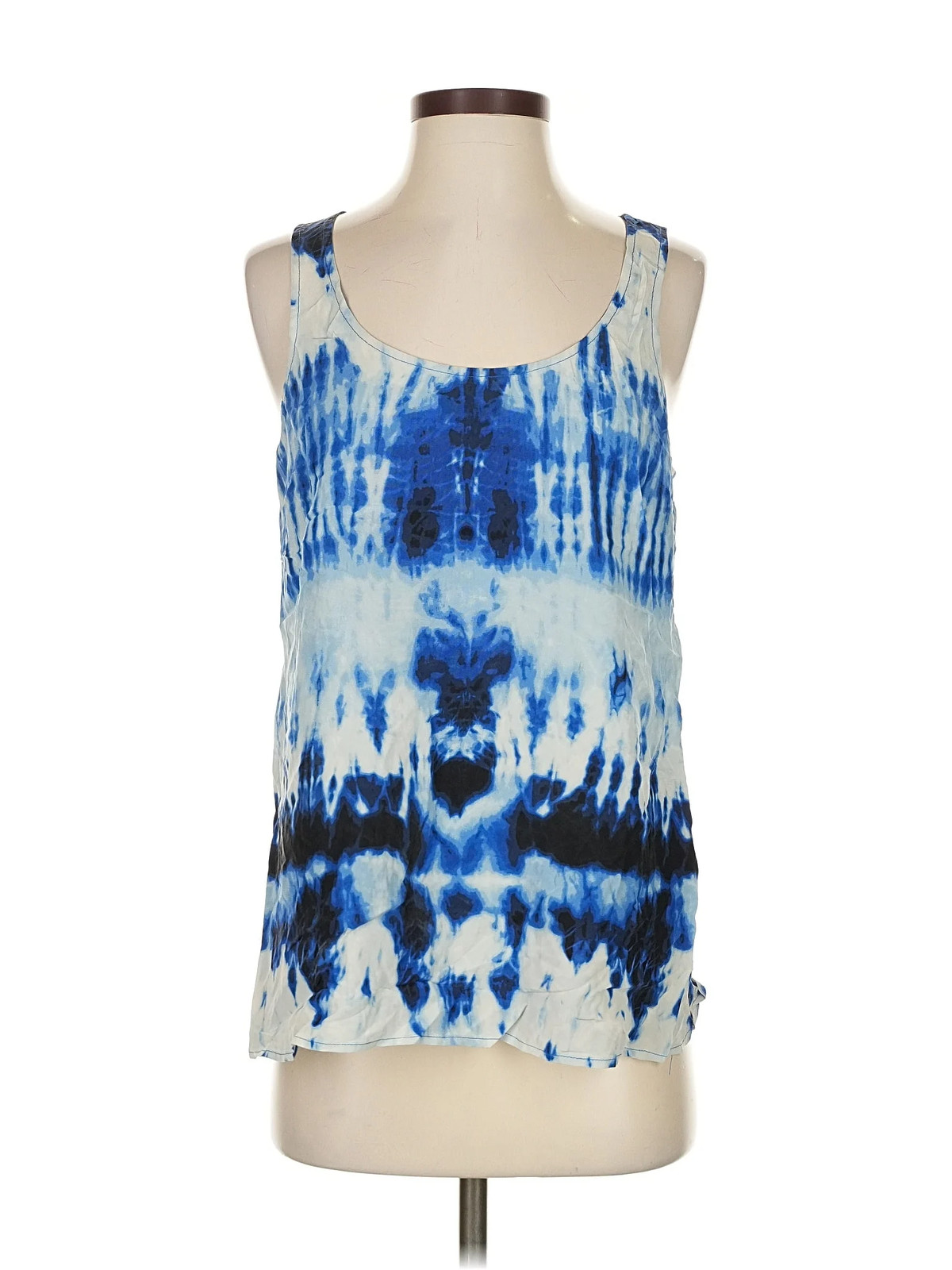 MICHAEL Michael Kors Women Blue Sleeveless Silk Top S