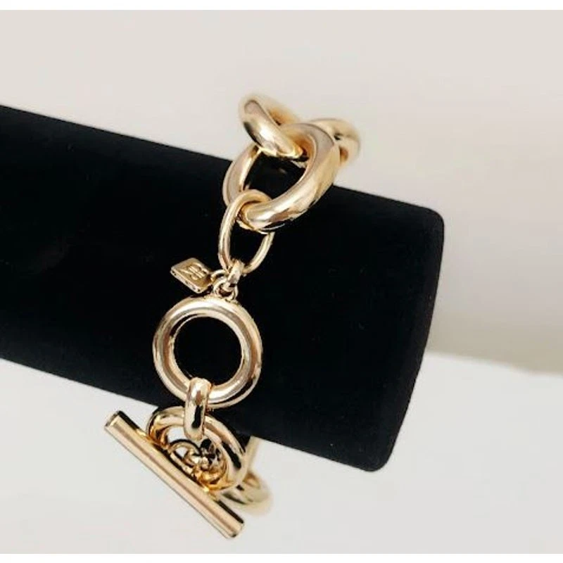 Brazalete de palanca Banana Republic para mujer pavé dorado GLAMOUR NUEVO CON ETIQUETAS 89 Foto 3 de 4