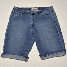 Vtg Levi's 515 Shorts Women's Size 14 High Rise Cuffed Hem Made In Hong Kong